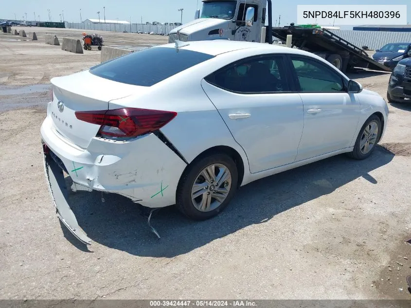 5NPD84LF5KH480396 2019 Hyundai Elantra Sel