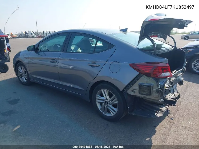 KMHD84LF7KU852497 2019 Hyundai Elantra Value Edition