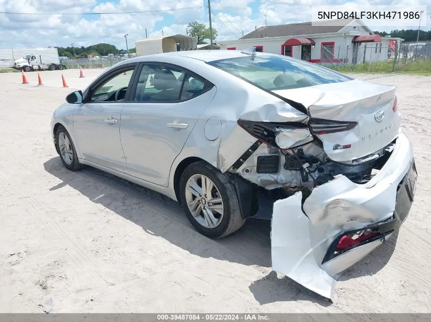 5NPD84LF3KH471986 2019 Hyundai Elantra Sel