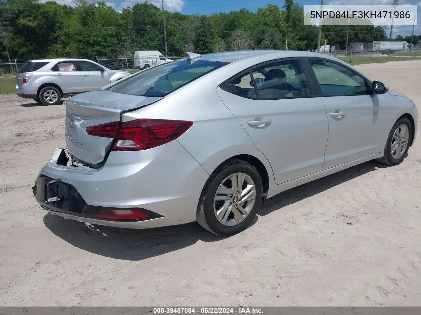 5NPD84LF3KH471986 2019 Hyundai Elantra Sel