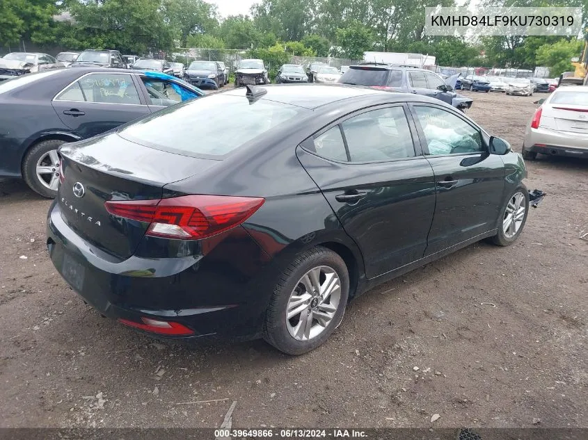 KMHD84LF9KU730319 2019 Hyundai Elantra Sel