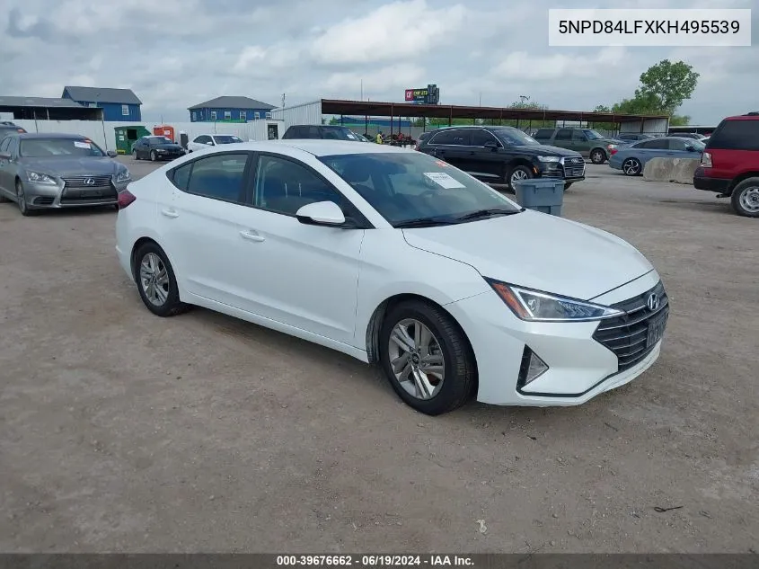 2019 Hyundai Elantra Sel VIN: 5NPD84LFXKH495539 Lot: 39676662