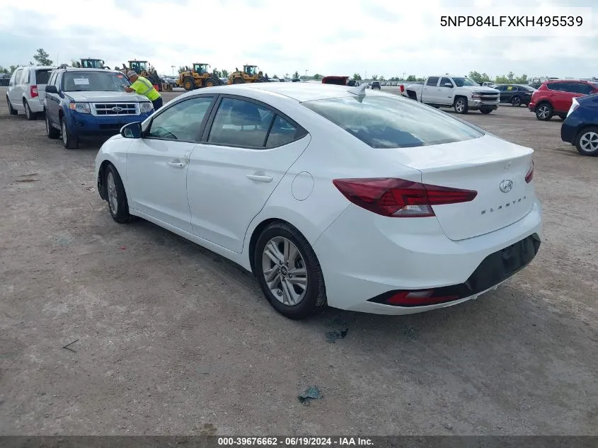 2019 Hyundai Elantra Sel VIN: 5NPD84LFXKH495539 Lot: 39676662