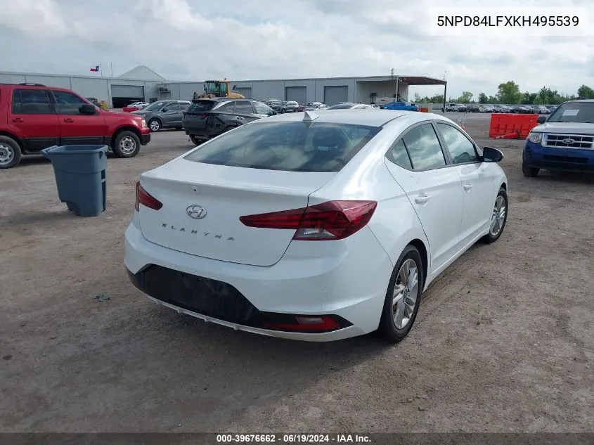 2019 Hyundai Elantra Sel VIN: 5NPD84LFXKH495539 Lot: 39676662