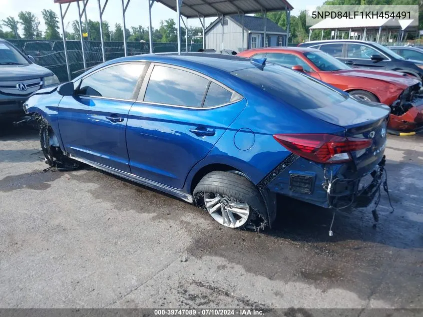 2019 Hyundai Elantra Sel VIN: 5NPD84LF1KH454491 Lot: 39747089