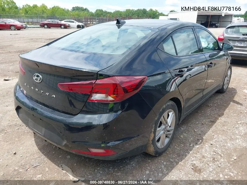 2019 Hyundai Elantra Value Edition VIN: KMHD84LF8KU778166 Lot: 39748830