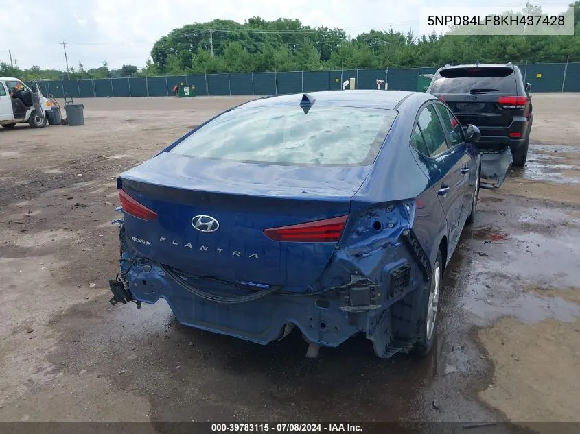 5NPD84LF8KH437428 2019 Hyundai Elantra Sel