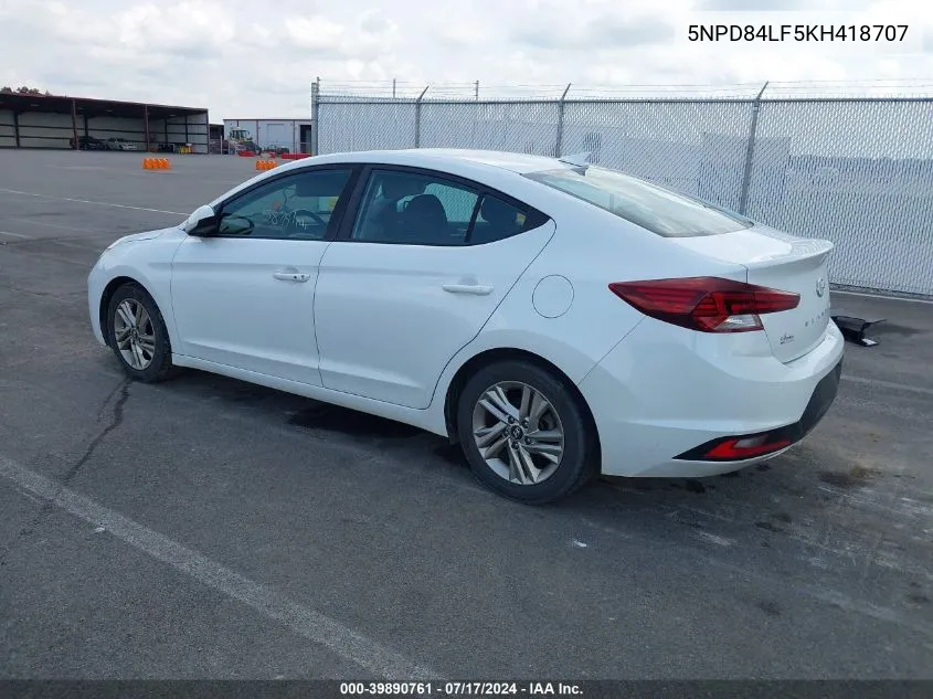 2019 Hyundai Elantra Value Edition VIN: 5NPD84LF5KH418707 Lot: 39890761