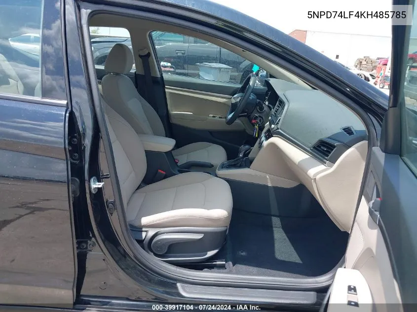 5NPD74LF4KH485785 2019 Hyundai Elantra Se