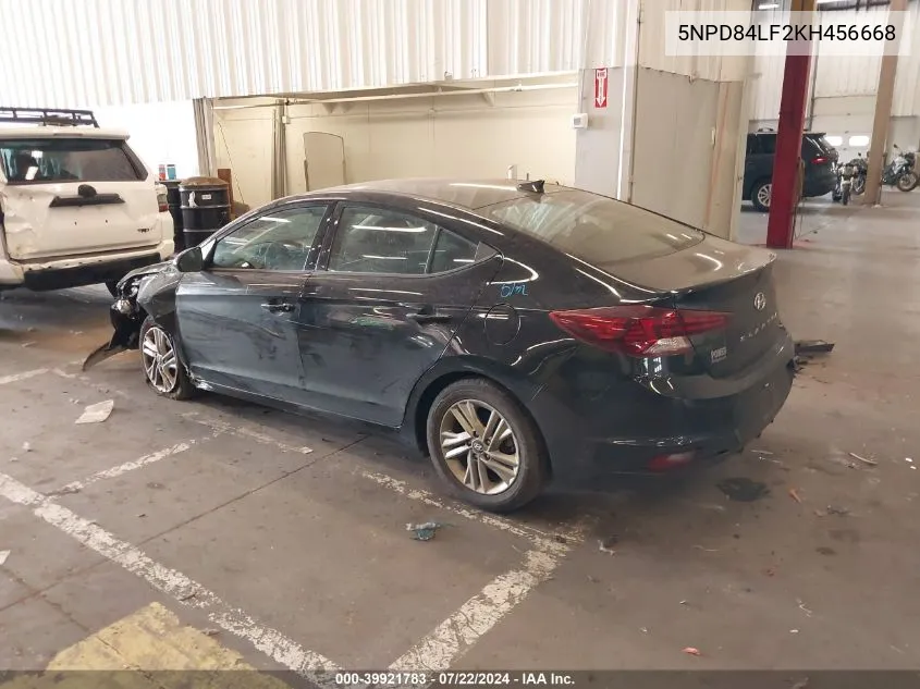 5NPD84LF2KH456668 2019 Hyundai Elantra Sel