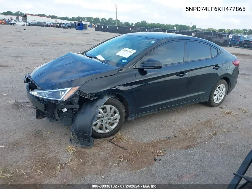 5NPD74LF6KH477865 2019 Hyundai Elantra Se