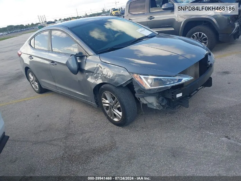 5NPD84LF0KH468186 2019 Hyundai Elantra Sel