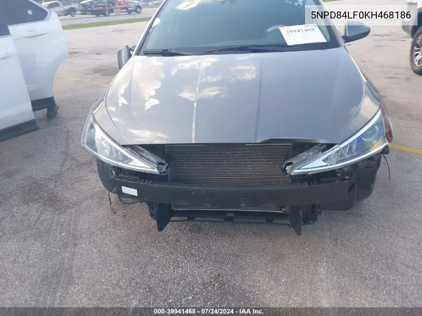 5NPD84LF0KH468186 2019 Hyundai Elantra Sel