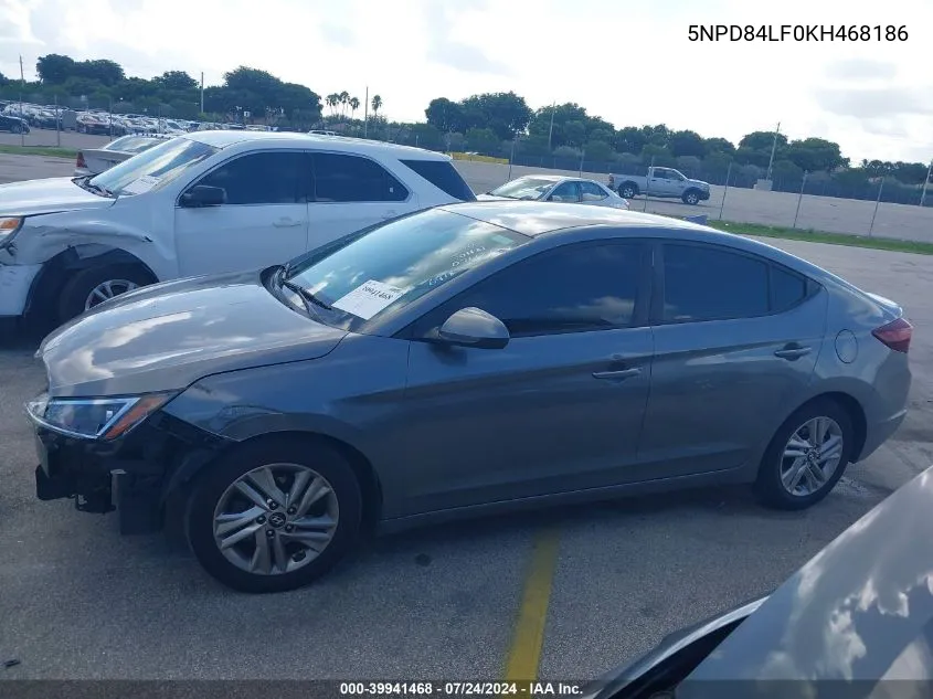 5NPD84LF0KH468186 2019 Hyundai Elantra Sel