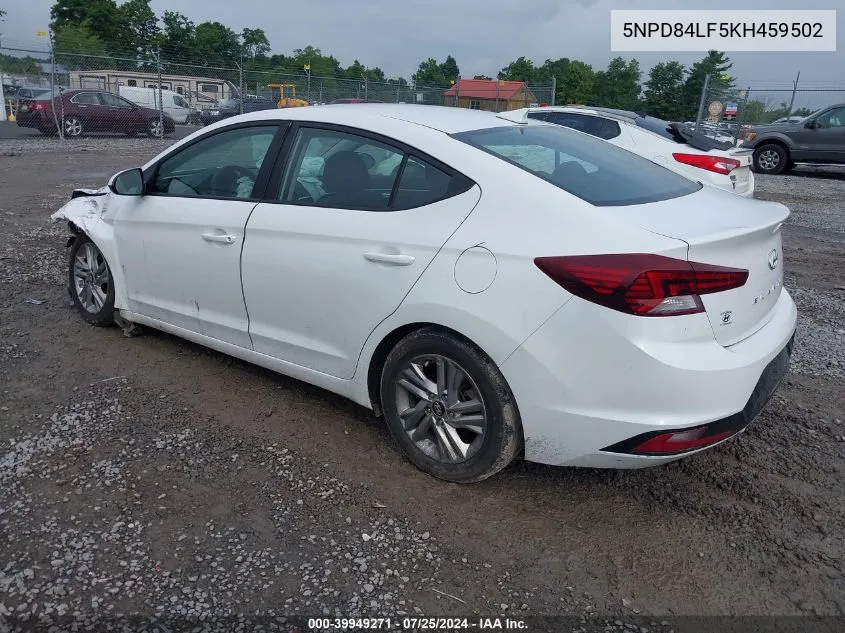 5NPD84LF5KH459502 2019 Hyundai Elantra Sel