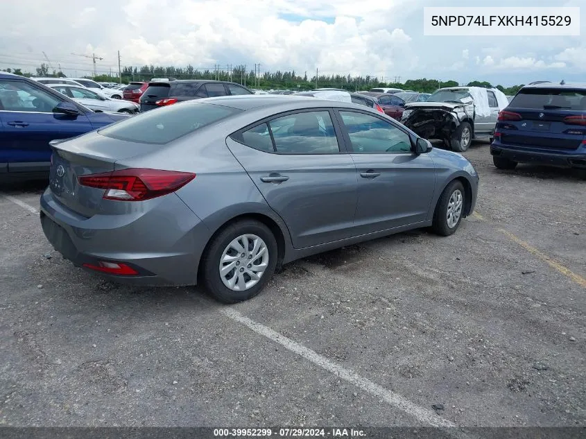 5NPD74LFXKH415529 2019 Hyundai Elantra Se