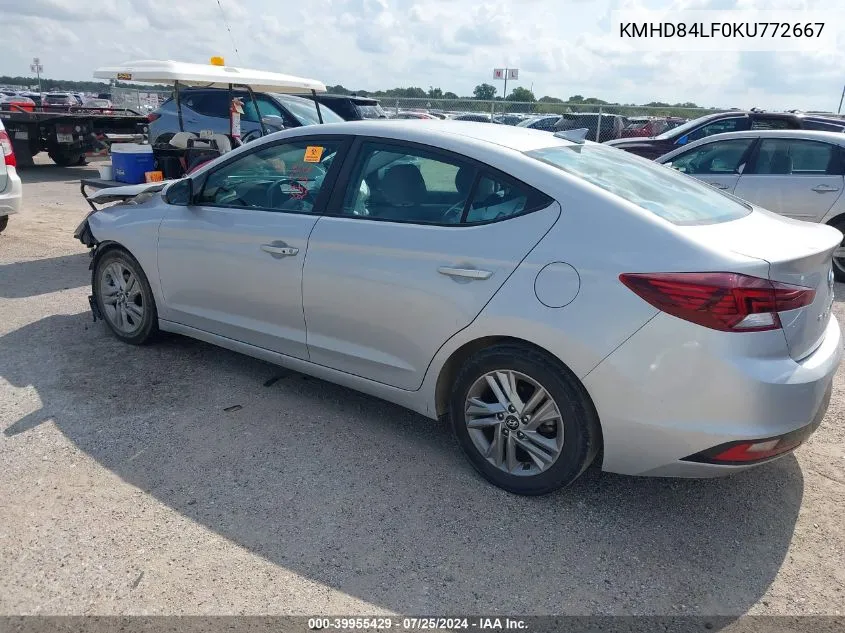 KMHD84LF0KU772667 2019 Hyundai Elantra Value Edition