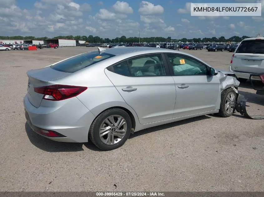 KMHD84LF0KU772667 2019 Hyundai Elantra Value Edition