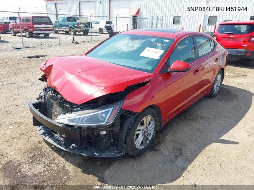 5NPD84LF8KH451944 2019 Hyundai Elantra Value Edition