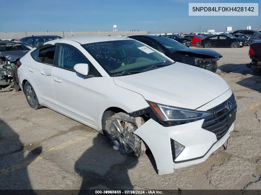 5NPD84LF0KH428142 2019 Hyundai Elantra Sel