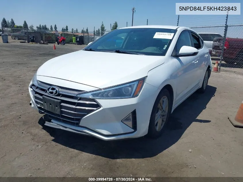 5NPD84LF5KH423843 2019 Hyundai Elantra Sel