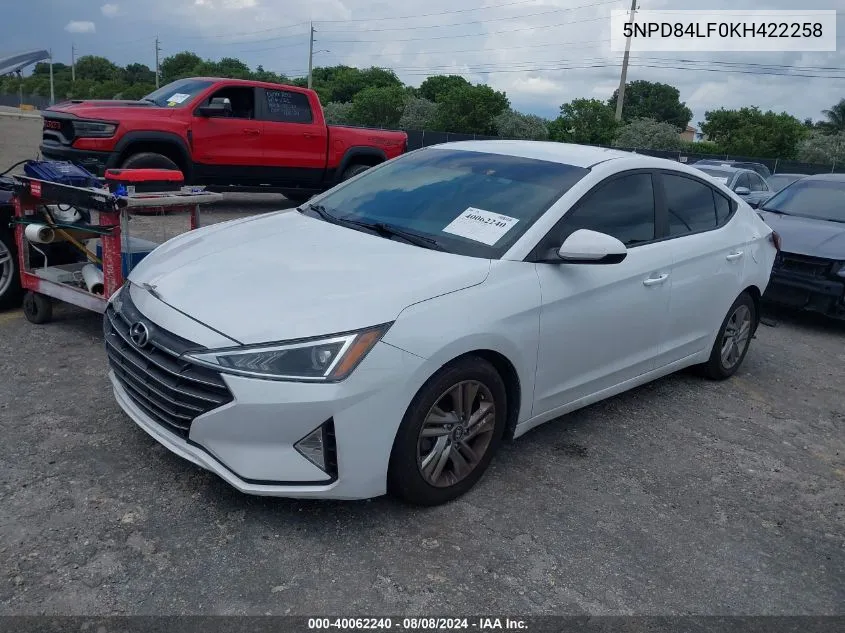 5NPD84LF0KH422258 2019 Hyundai Elantra Sel