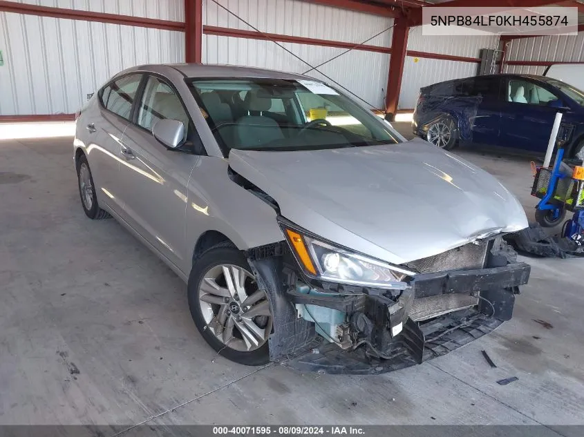 5NPB84LF0KH455874 2019 Hyundai Elantra