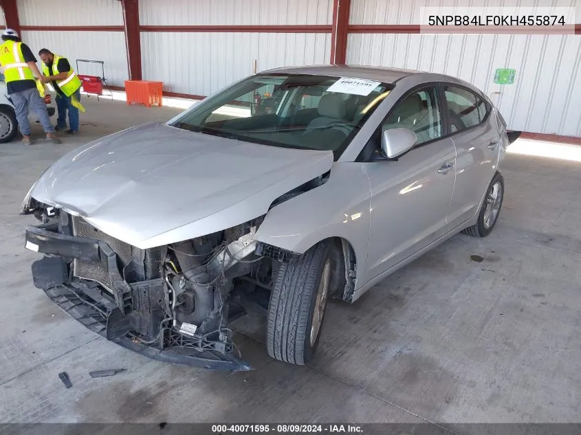 5NPB84LF0KH455874 2019 Hyundai Elantra