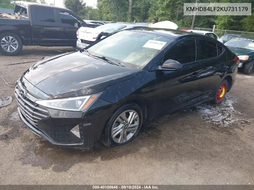 KMHD84LF2KU731179 2019 Hyundai Elantra Sel