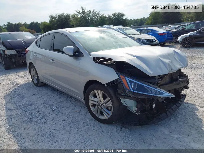 2019 Hyundai Elantra Sel VIN: 5NPD84LF3KH454735 Lot: 40109905