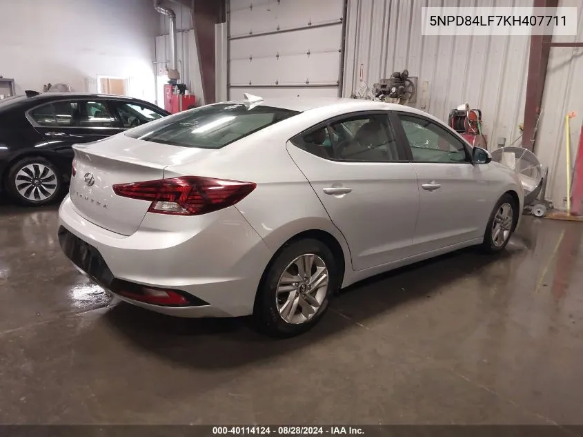 5NPD84LF7KH407711 2019 Hyundai Elantra Sel