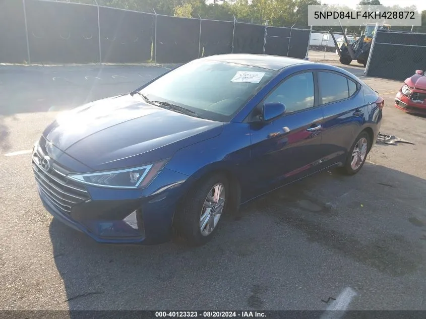 5NPD84LF4KH428872 2019 Hyundai Elantra Sel