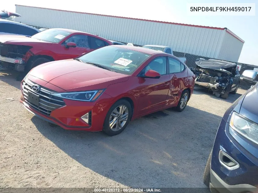 2019 Hyundai Elantra Sel VIN: 5NPD84LF9KH459017 Lot: 40128312