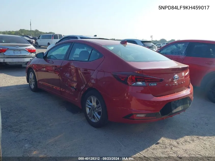 5NPD84LF9KH459017 2019 Hyundai Elantra Sel