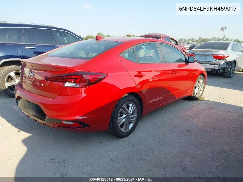 5NPD84LF9KH459017 2019 Hyundai Elantra Sel