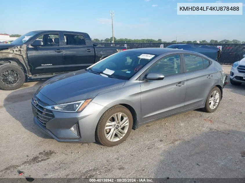 KMHD84LF4KU878488 2019 Hyundai Elantra Sel/Value/Limited