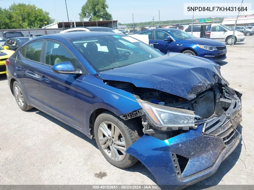 5NPD84LF7KH431684 2019 Hyundai Elantra Sel