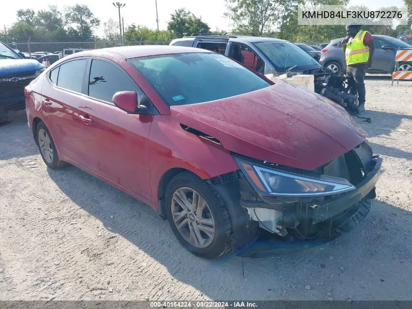 2019 Hyundai Elantra Sel VIN: KMHD84LF3KU872276 Lot: 40154224