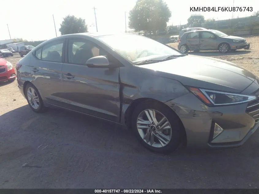 KMHD84LF6KU876743 2019 Hyundai Elantra Value Edition