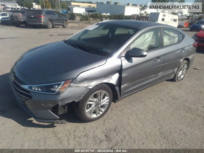 KMHD84LF6KU876743 2019 Hyundai Elantra Value Edition