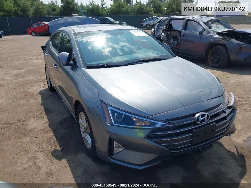 KMHD84LF9KU770142 2019 Hyundai Elantra Value Edition