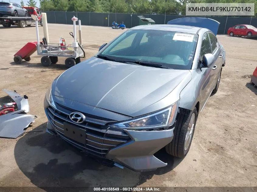 KMHD84LF9KU770142 2019 Hyundai Elantra Value Edition