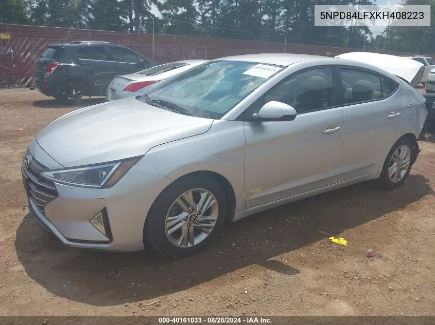 5NPD84LFXKH408223 2019 Hyundai Elantra Sel