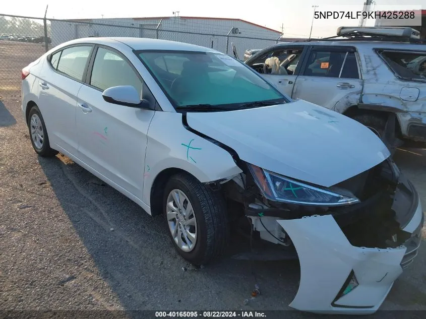 5NPD74LF9KH425288 2019 Hyundai Elantra Se