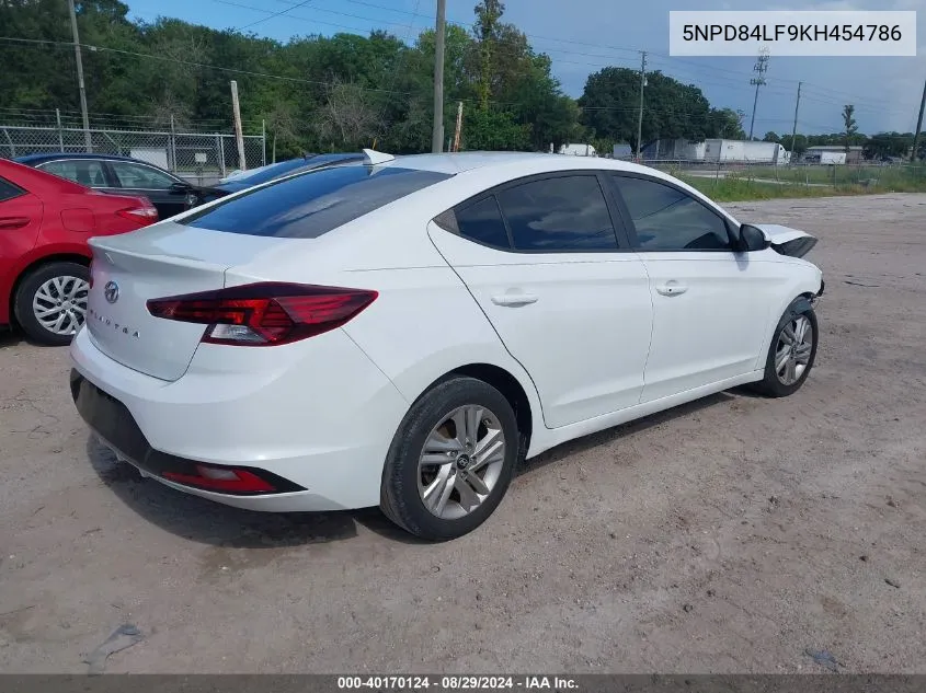 2019 Hyundai Elantra Value Edition VIN: 5NPD84LF9KH454786 Lot: 40170124