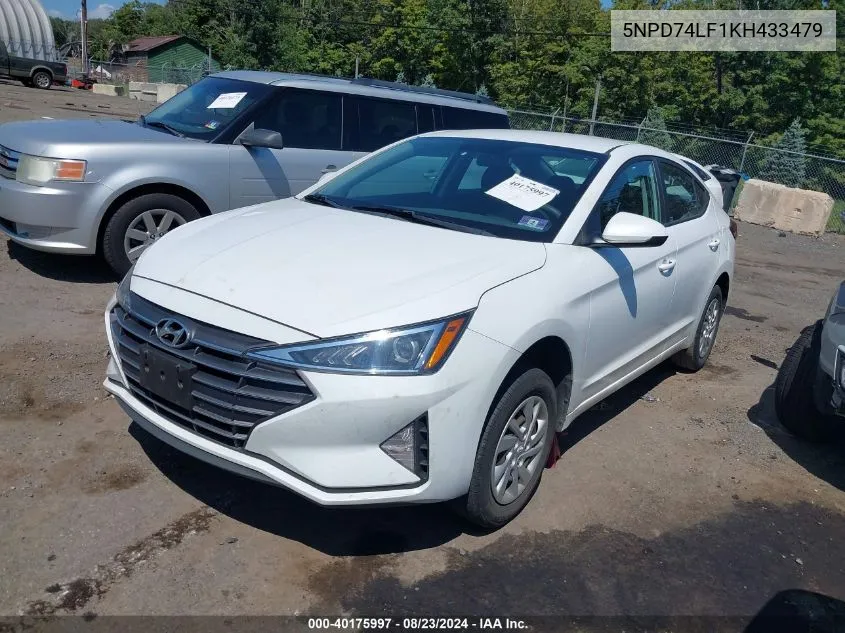 5NPD74LF1KH433479 2019 Hyundai Elantra Se