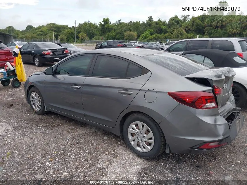 2019 Hyundai Elantra Se VIN: 5NPD74LF1KH489079 Lot: 40176732