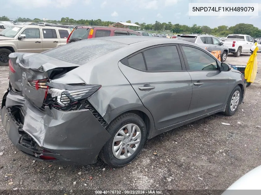 5NPD74LF1KH489079 2019 Hyundai Elantra Se