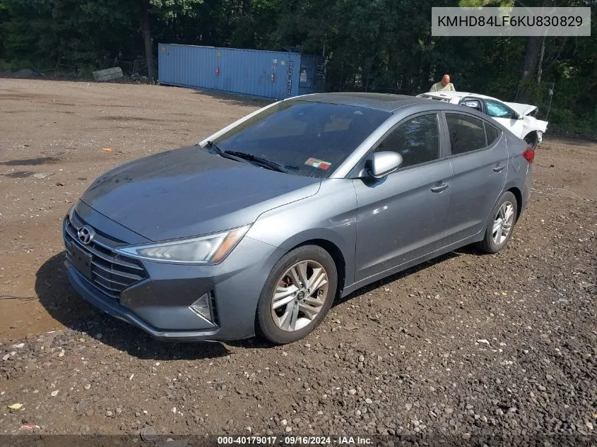 KMHD84LF6KU830829 2019 Hyundai Elantra Value Edition