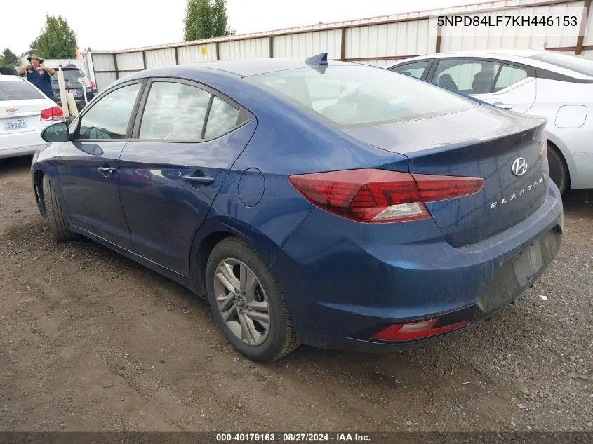 5NPD84LF7KH446153 2019 Hyundai Elantra Sel